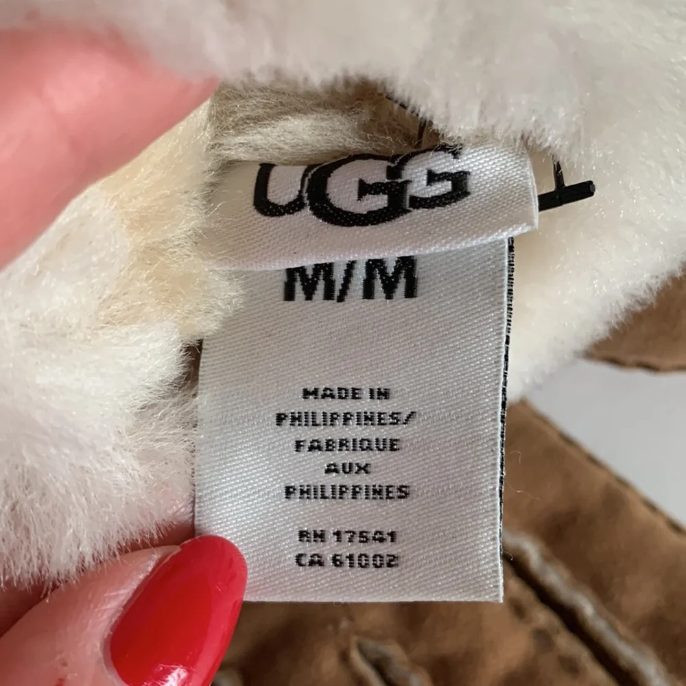 UGG Perforated Shearling Gloves